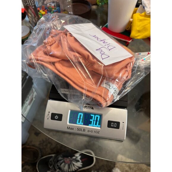 JoyDaog Reusable Dog Diaper Large Size Peach Orange Color Washable Absorbent - Picture 6 of 6